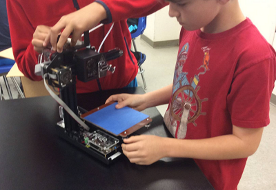 Ms. Kamal’s class assembled their own 3D printers from components.