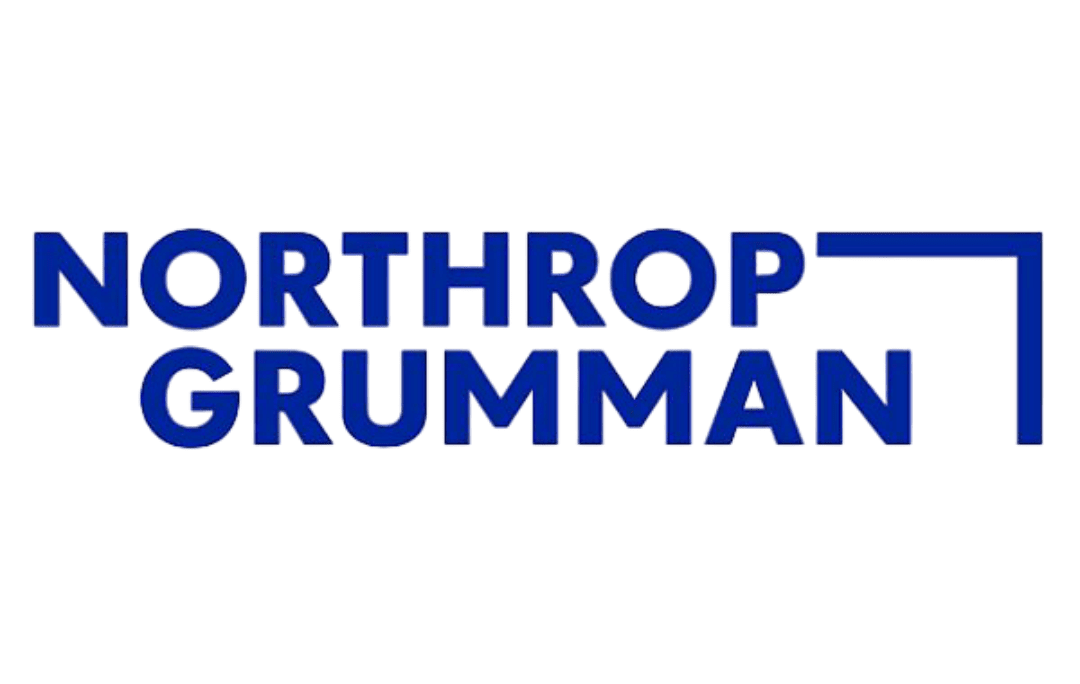 Northrop Grumman logo in blue on white background.