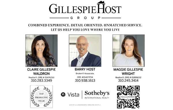 Business announcement for GillespieHost Group's new leadership team in 2023.