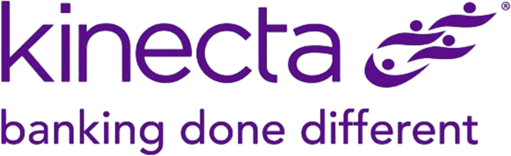 Logo with text in purple and black colors.