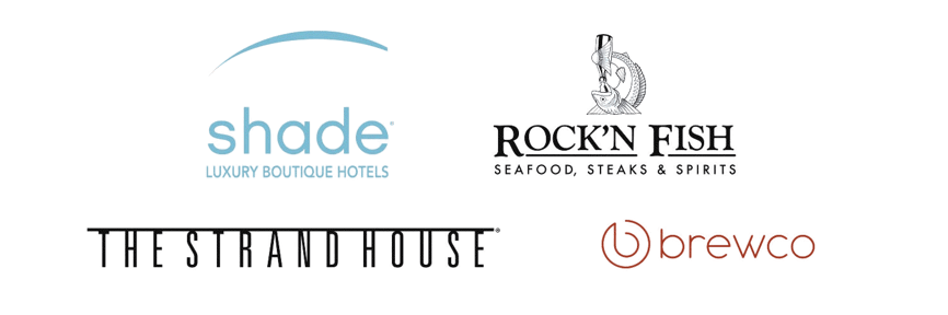 Logos of four different companies displayed together.