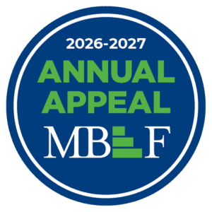 Logo for MBEF Annual Appeal 2026-2027.