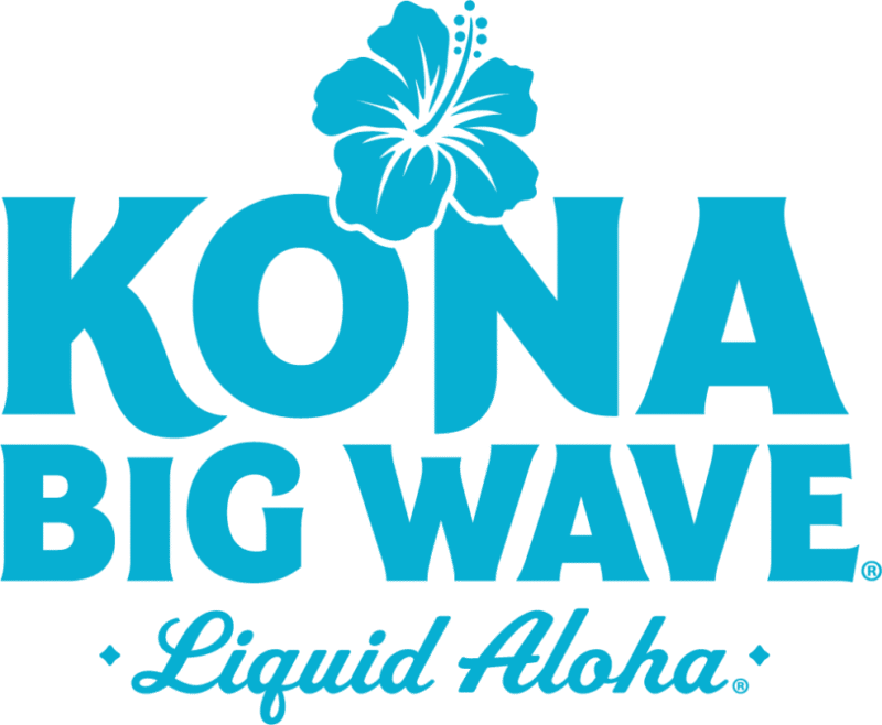 Logo featuring Hawaiian flower and text